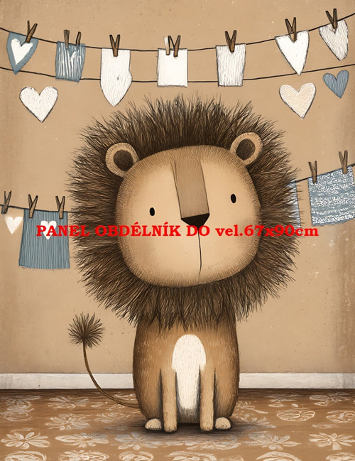 Bavlněný panel 7x10 cm