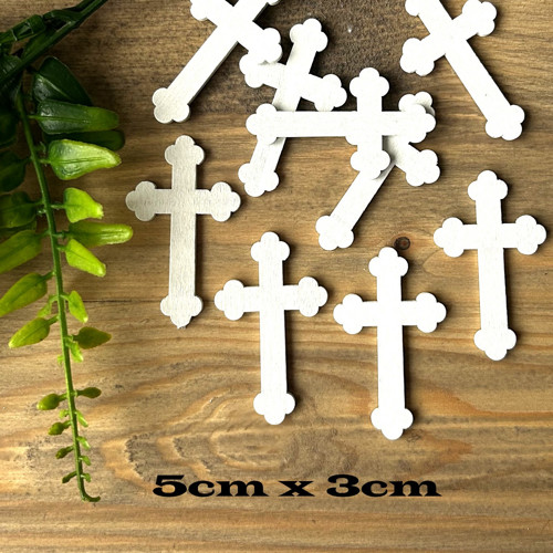 Dřevěný křížek - výřez - 5cmx3cm - 1ks