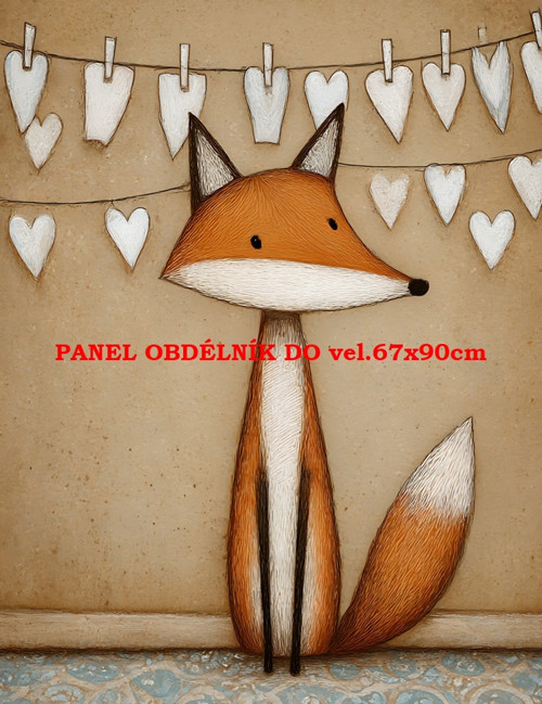 Bavlněný panel 7x10 cm