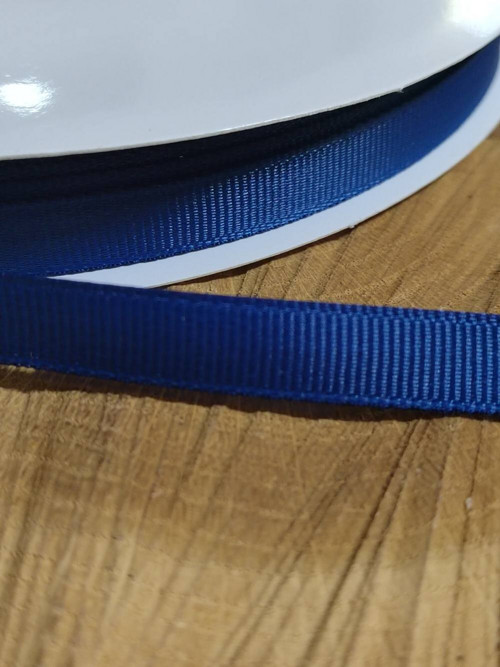 Stuha rypsová šíře 10 mm barva modrá tmavá