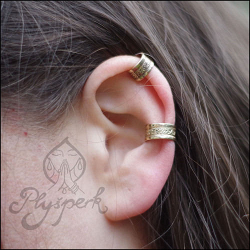 Ear cuff - nasazovací náušnice mosaz — foto 1
