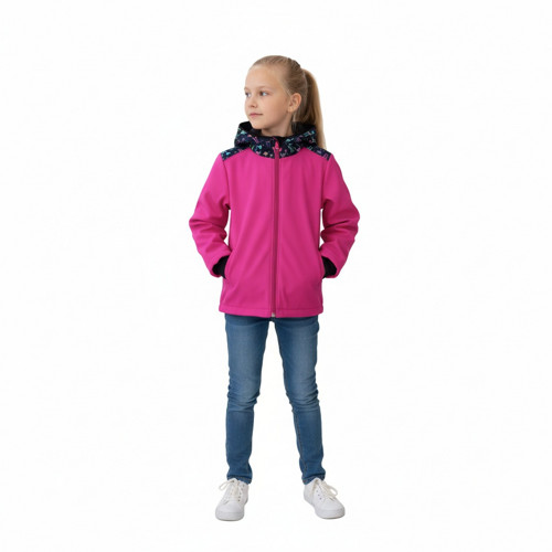 Softshellová bunda s fleecem, kočičky
