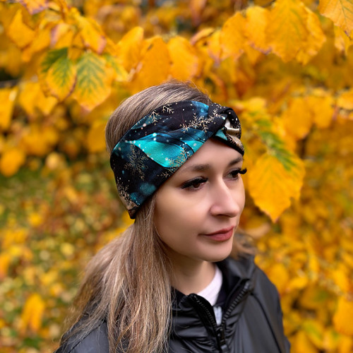Podšitá čelenka Vločky SKLADEM