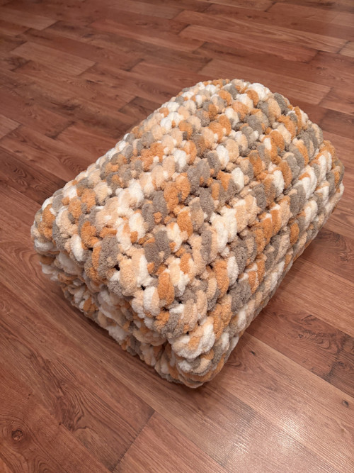 Deka Puffy 150 x 180 cm a přehoz CAPUCCINO