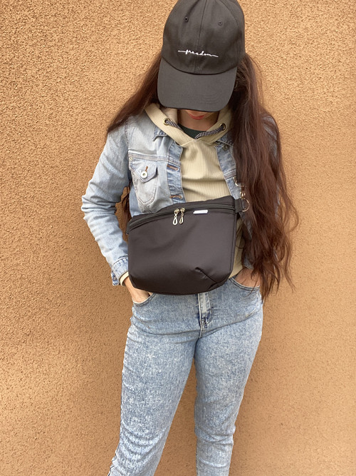 Crossbody Ledvinka maxi Andy