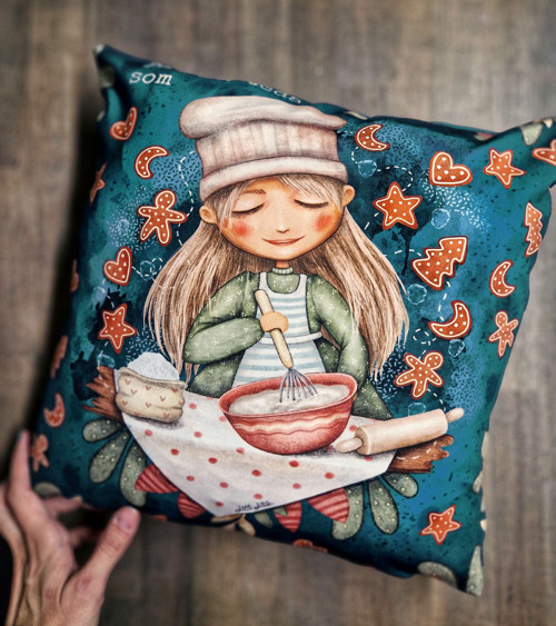 Polštář s ilustrací Pečiem — foto 1