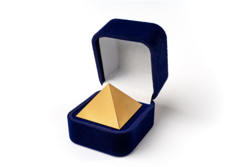Titanová pyramida 3x3 cm 'zlatá'