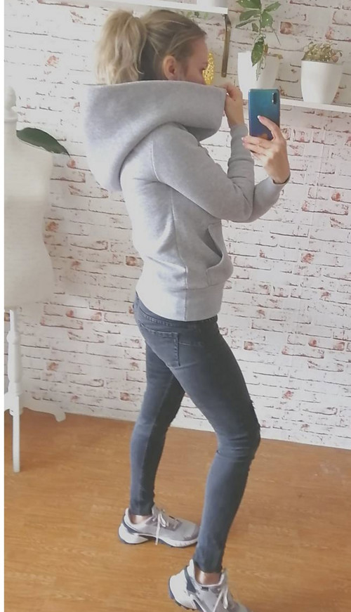 Mikina s mega kapucňou