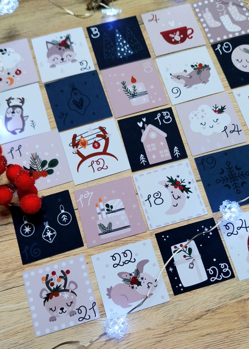 Samolepky - Adventní kalendář - v lese