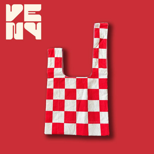 Taška červená kostka