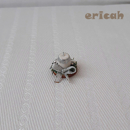 Vánoční mini dekorace svíčka — foto 1