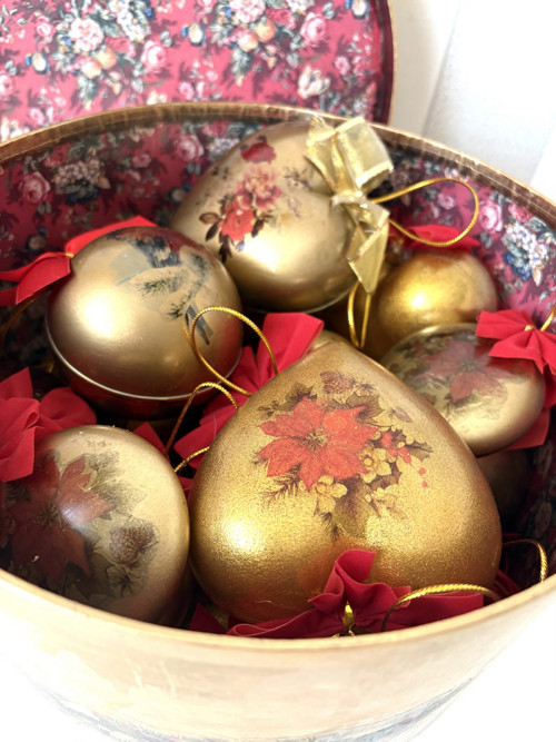 Vánoční sada Poinsettia (vánoční hvězda).
