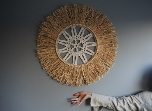 Macramé mandala Slunce