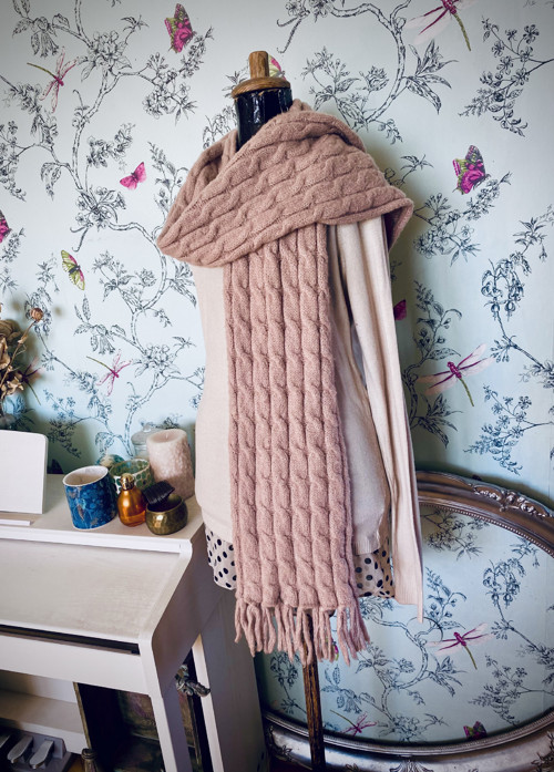 Šála powder pink — foto 1