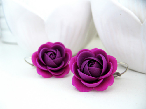Violetta, visací náušnice — foto 1