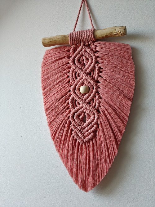 Macramé list pink — foto 1