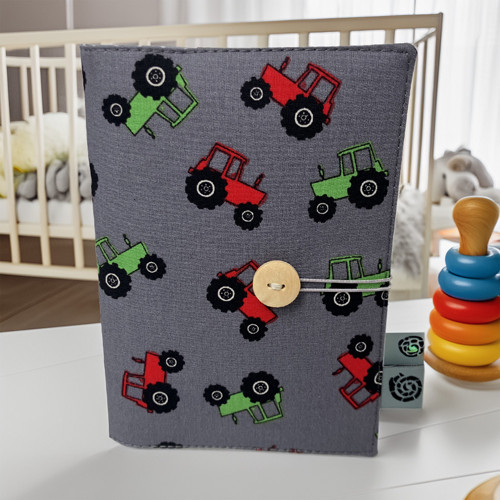 Obal na očkovací průkaz- traktor
