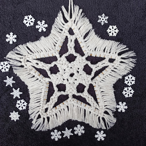 Hvězda, macrame