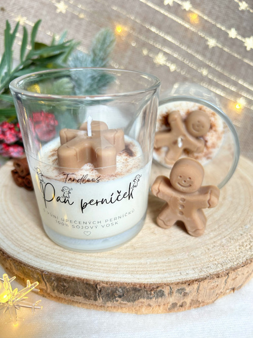Sójová svíčka - Pan perníček — foto 1