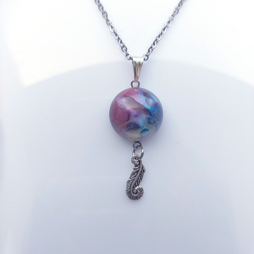 Shamanic purple amulet /25180/