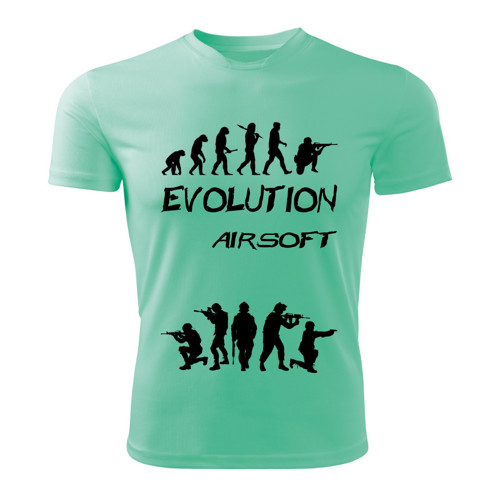 AIRSOFT tričko Evolution mátové