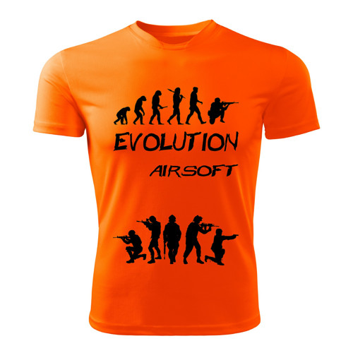 AIRSOFT tričko Evolution oranžové