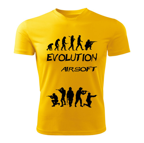 AIRSOFT tričko Evolution žluté