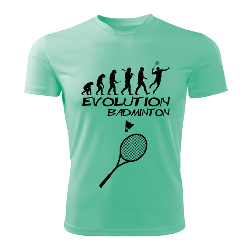 BADMINTON tričko Evolution mátové