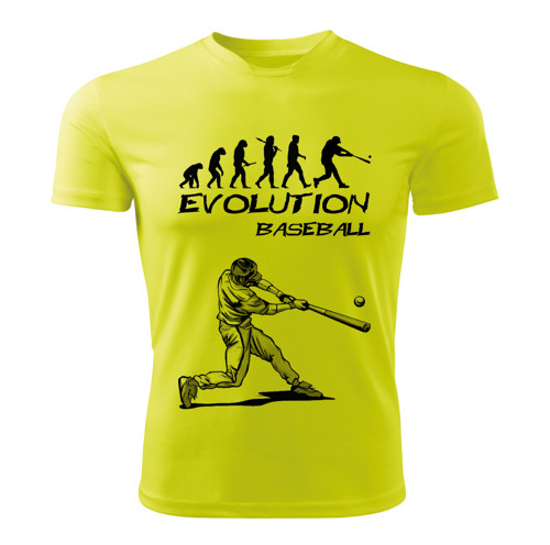 BASEBALL tričko Evolution limetkové — foto 1