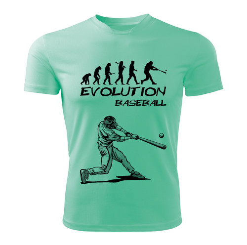 BASEBALL tričko Evolution mátové