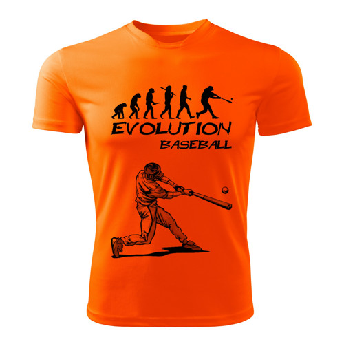 BASEBALL tričko Evolution oranžové