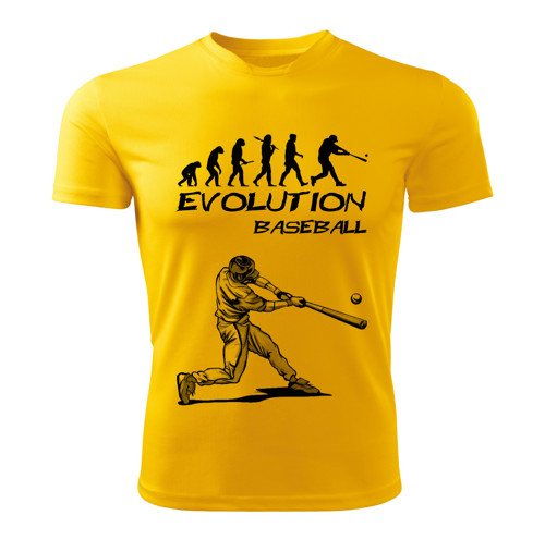 BASEBALL tričko Evolution žluté
