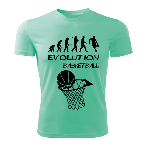 BASKETBALL tričko Evolution mátové — foto 1