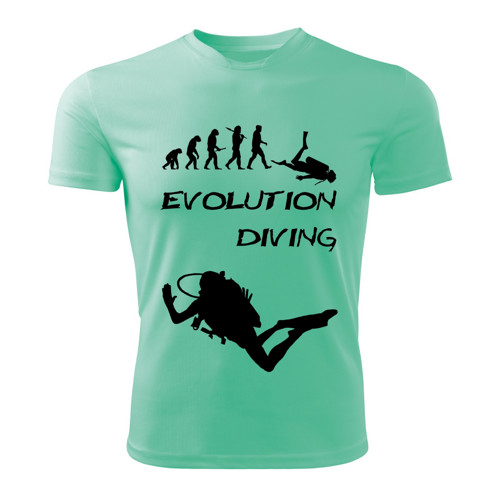 DIVING tričko Evolution potápění mátové — foto 1