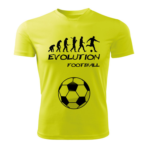 FOTBAL tričko Evolution FOOTBALL limetkové
