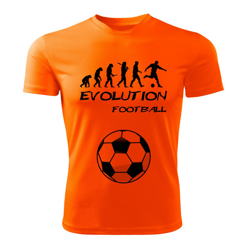 FOTBAL tričko Evolution FOOTBALL oranžové