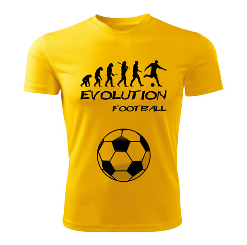 FOTBAL tričko Evolution FOOTBALL žluté
