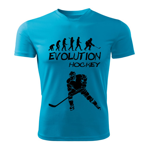 HOKEJ tričko Evolution tyrkysové