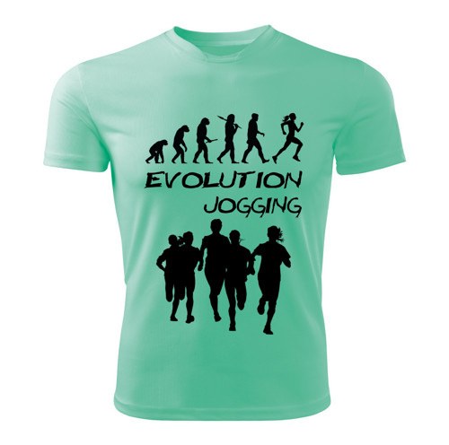 BĚH tričko Evolution JOGGING mátové