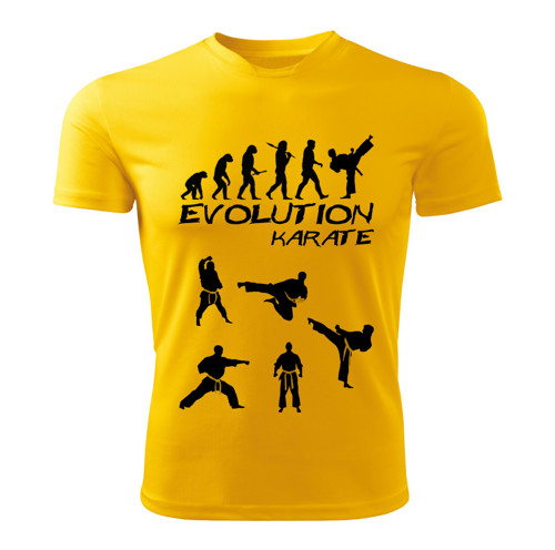 KARATE tričko Evolution žluté