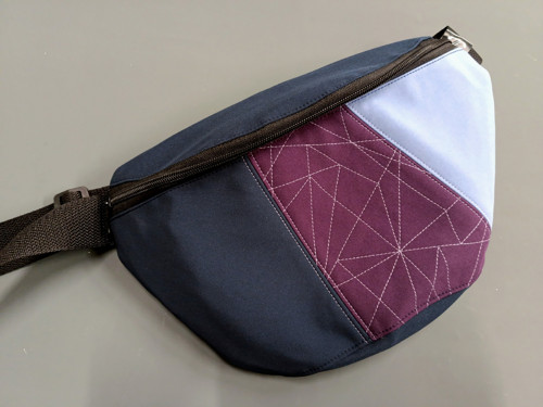 Ledvinka softshell modrofialová
