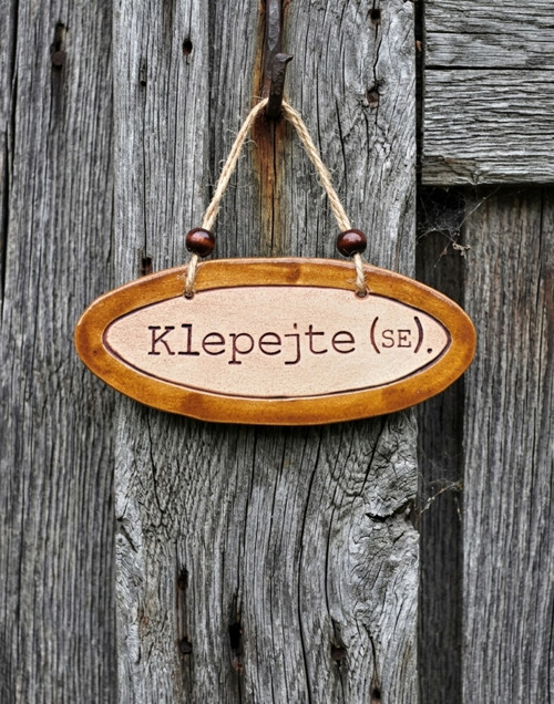 ./311 Keramická cedulka s vtipným textem