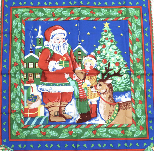 VÁNOČNÍ PANEL - látkový panel 45 x 45 cm