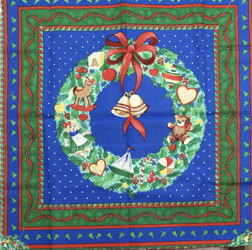 VÁNOČNÍ PANEL - látkový panel 45 x 45 cm