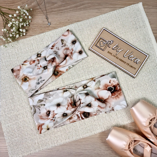 Čelenka křížená dámská Deluxe Růžové sasanky