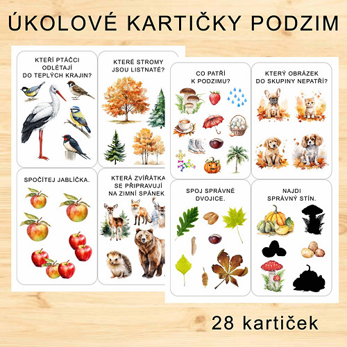 Úkolové Kartičky Podzim v Pdf