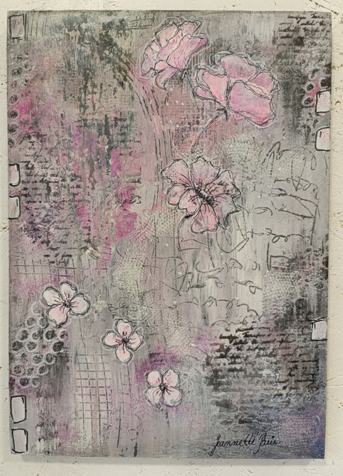357. Květinová romance, rozměry 37x27 cm