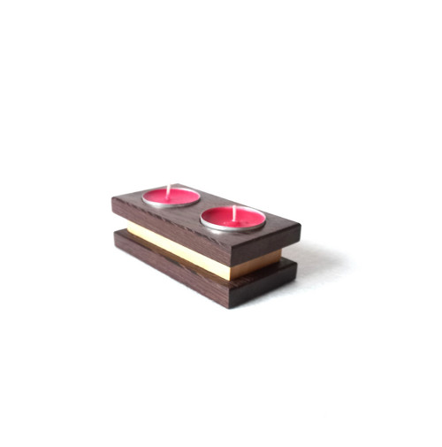 Svícen - wenge a jasan