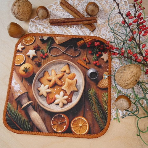 Vánoční pečení ... prostírání, podkafíčko — foto 1