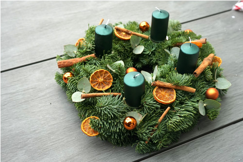 Adventní věnec Nobilis zelený